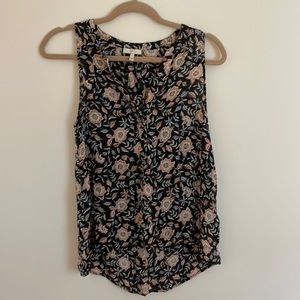 Joie floral silk tank blouse